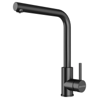 Смеситель для кухни Paulmark TWIN Tw213622-GM, с подключением к фильтру, вороненая сталь
