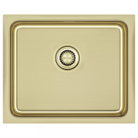 Мойка кухонная Paulmark VISTA 54 PM305444-LG, нержавеющая сталь, зотоло