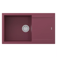 Мойка кухонная Paulmark EXTENSIO 86 PM988650-ME, искусственный камень (ACRYSTONE), красный