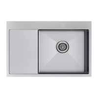 Мойка кухонная skrylom Paulmark KRONER 78F PM217851-BGR, нержавеющая сталь
