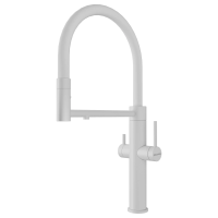 Смеситель для кухни Paulmark NEXUS Ne213999-WH, с подключением к фильтру, белый