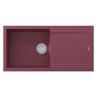 Мойка кухонная Paulmark EXTENSIO 99 PM989950-ME, искусственный камень (ACRYSTONE), красный