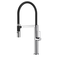 Смеситель для кухни Paulmark Leader Le214101-CR, с гибким изливом, хром