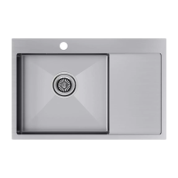 Мойка кухонная skrylom Paulmark KRONER 78F PM217851-BSL, нержавеющая сталь