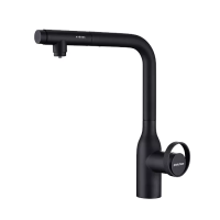 Смеситель для кухни Paulmark Urban Ur213104-AN, с выдвижным изливом, антрацит