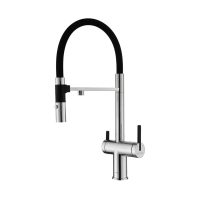 Смеситель для кухни Paulmark Gravity Gr213888-CR, с подключением к фильтру, хром