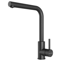 Смеситель для кухни Paulmark TWIN Tw213622-BLM, с подключением к фильтру, черный