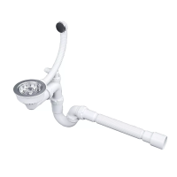Сифон телескопический с круглым переливом TRUST 1022 Paulmark PM1022-CR, хром