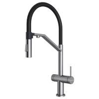 Смеситель для кухни Paulmark ZENDER Ze213155-BS, с подключением к фильтру, сталь