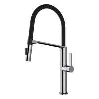 Смеситель для кухни Paulmark Barrel Ba214029-CR, с гибким изливом, хром