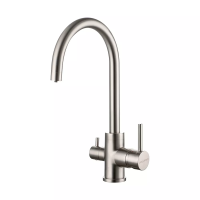 Смеситель для кухни Paulmark Essen Es213211-BS, с подключением к фильтру, сталь