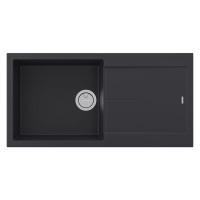Мойка кухонная Paulmark EXTENSIO 99 PM989950-AN, искусственный камень (ACRYSTONE), антрацит