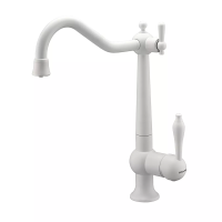 Смеситель для кухни Paulmark Retro Re213226-WH, белый