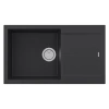 Мойка кухонная Paulmark EXTENSIO 86 PM988650-AN, искусственный камень (ACRYSTONE), антрацит