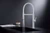 Смеситель для кухни Paulmark Leader Le214101-WH, с гибким изливом, белый