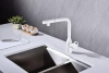 Смеситель для кухни Paulmark Urban Ur213104-WH, с выдвижным изливом, белый
