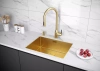 Смеситель для кухни Paulmark UNIVERSAL Un213880-BG, с подключением к фильтру, золото брашированное