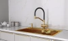 Дозатор для кухонной мойки Paulmark KRAFT D003-BG, золото брашированное