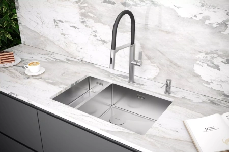 Дозатор для кухонной мойки Paulmark KRAFT D003-BS, сталь