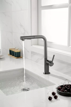 Дозатор для кухонной мойки Paulmark DECUS D004-FI, красный