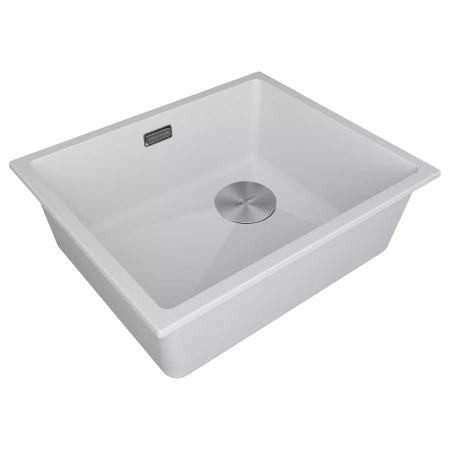 Мойка кухонная Paulmark LUMI 55 LU55SK-WH, искусственный гранит (IT-GRANIT), белый