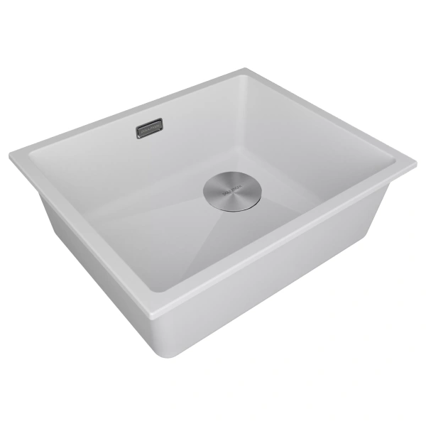 Мойка кухонная Paulmark LUMI 55 LU55SK-WH, искусственный гранит (IT-GRANIT), белый