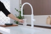 Смеситель для кухни Paulmark GANYMEDE Ga213199-WH, с подключением к фильтру, белый