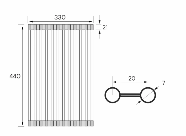 Ролл-матт Paulmark COLUMNA C440-BS, сталь