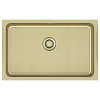 Мойка кухонная Paulmark VISTA 74 PM307444-LG, нержавеющая сталь, зотоло
