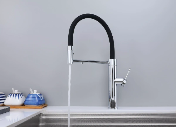 Смеситель для кухни Paulmark GANYMEDE Ga213199-CR, с подключением к фильтру, хром