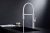 Смеситель для кухни Paulmark Leader Le214101-WH, с гибким изливом, белый