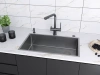 Дозатор для кухонной мойки Paulmark DECUS D004-GM, вороненая сталь