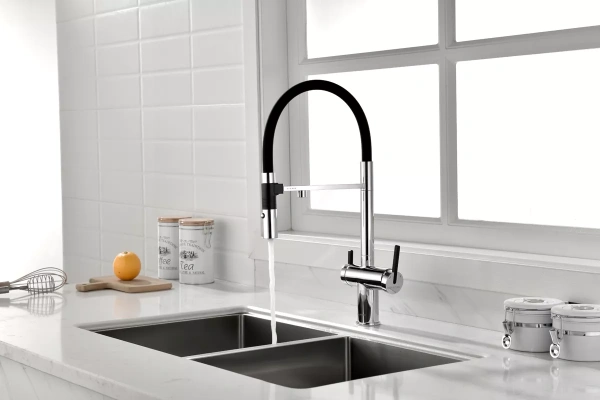 Смеситель для кухни Paulmark Gravity Gr213888-CR, с подключением к фильтру, хром