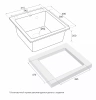 Мойка кухонная Paulmark KANTE 40 PM104249-BL, искусственный гранит (IT-GRANIT), черный