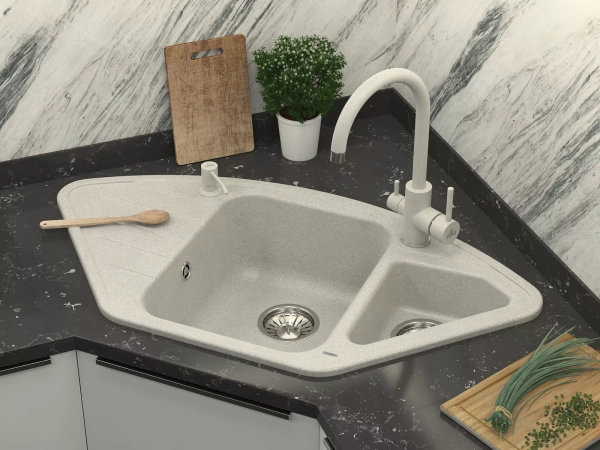 Дозатор для кухонной мойки Paulmark REIN D002-310, серый