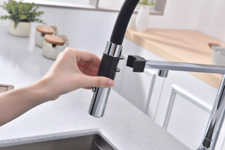 Смеситель для кухни Paulmark MAGNETO Ma213188-CR, с подключением к фильтру, хром