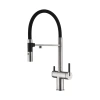 Смеситель для кухни Paulmark Gravity Gr213888-BS, с подключением к фильтру, сталь