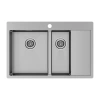 Мойка кухонная Paulmark KRONER 78/2SF PM227851-BSL, нержавеющая сталь, сталь
