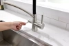 Смеситель для кухни Paulmark Siegen Si213111-BS, с гибким изливом, сталь