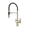 Смеситель для кухни Paulmark Gravity Gr213888-LG, с подключением к фильтру, зотоло
