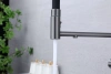 Смеситель для кухни Paulmark NEXUS Ne213999-GM, с подключением к фильтру, вороненая сталь