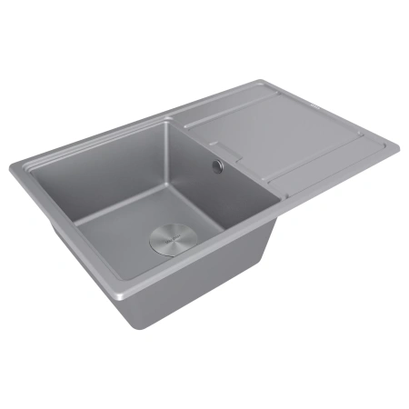 Мойка кухонная Paulmark FLUGEN 50-780 PM217850-GRM, искусственный гранит (IT-GRANIT), серый
