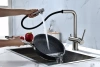 Смеситель для кухни Paulmark SERPENTINE Se213222-BS, с подключением к фильтру, сталь