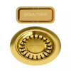 Слив с овальным переливом Paulmark PM6024-BG, золото брашированное