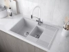 Смеситель для кухни Paulmark Siegen Si213111-CRw, с гибким изливом, Белый / хром