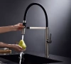 Смеситель для кухни Paulmark Leader Le214101-BS, с гибким изливом, сталь