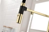 Смеситель для кухни Paulmark Gravity Gr213888-G, с подключением к фильтру, золото