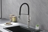Смеситель для кухни Paulmark Barrel Ba214029-BS, с гибким изливом, сталь
