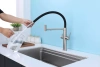 Смеситель для кухни Paulmark NEXUS Ne213999-BS, с подключением к фильтру, сталь