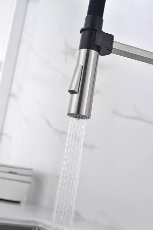 Смеситель для кухни Paulmark Halt Ha214021-BS, сталь